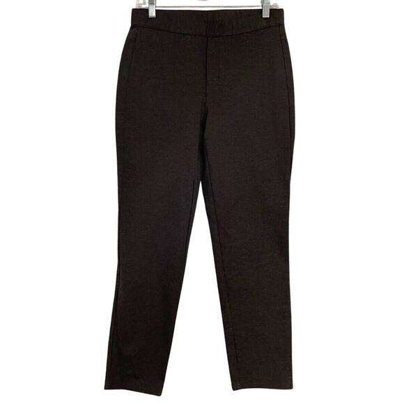 J Jill Pants Size S Brown Heather PONTE SLIM LEG Pull On Ankle Stretch Comfort - Picture 1 of 10